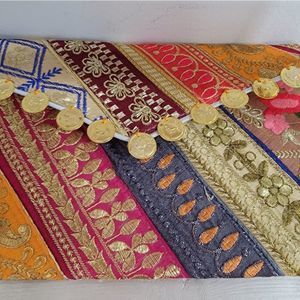 Upcycled vintage fabric clutch